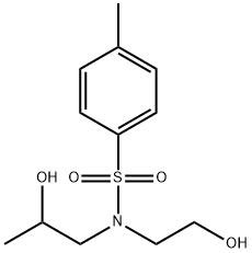 N-(2-hydroxyethyl)-N-(2-hydroxypropyl)-p-toluenesulphonamide  结构式