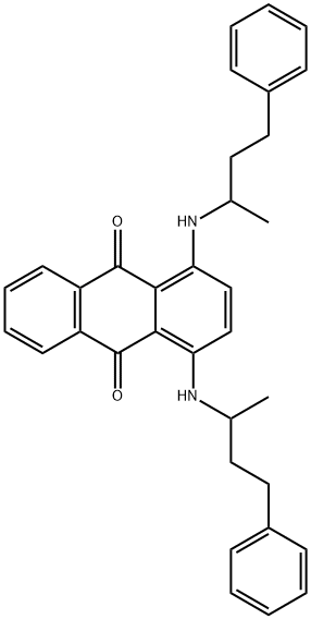 1,4-双[(1-甲基-3-苯基丙)氨基]-9,10-蒽二酮 结构式