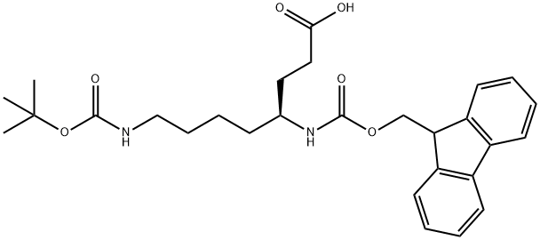 (S)-N-4-FMOC-N-8-BOC-二氨基辛酸 结构式