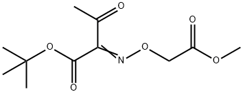 2-[(2-Methoxy-2-oxoethoxy)imino]-3-oxobutanoic acid 1,1-dimethylethyl ester 结构式