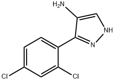 4-AMINO-3-(2,4-DICHLOROPHENYL)PYRAZOLE 结构式