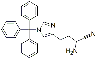 4-(1-TRITYLIMIDAZOL-4-YL)-2-AMINOBUTRYONITRILE 结构式