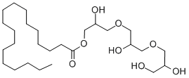 三聚甘油单硬脂酸酯 结构式