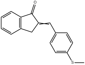 2-{(Z)-[4-(methylsulfanyl)phenyl]methylidene}-1H-inden-1(3H)-one 结构式