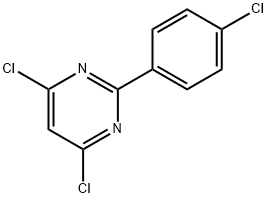 4,6-二氯-2-(4-氯苯基)嘧啶 结构式