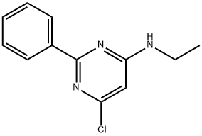 N-(6-氯-2-苯基-4-嘧啶基)-N-乙基胺 结构式