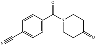 4-(4-氧代-哌啶-1-甲酰基)-苯腈 结构式