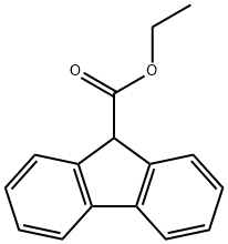 9H-芴-9-甲酸乙酯 结构式