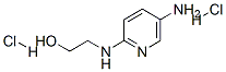 2-[(5-amino-2-pyridyl)amino]ethanol dihydrochloride  结构式