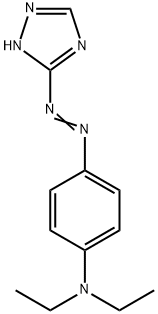 N,N-diethyl-4-(1H-1,2,4-triazol-3-ylazo)aniline  结构式