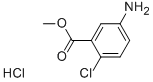 5-氨基-2-氯苯甲酸甲酯盐酸盐 结构式