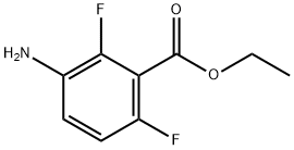 3-氨基-2,6-二氟苯乙酸乙酯 结构式