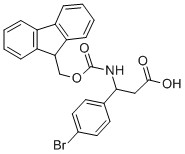 芴甲氧羰基-3-氨基-3-(4-溴苯基)丙酸 结构式