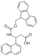 芴甲氧羰基-3-氨基-3-(1-萘基)丙酸 结构式