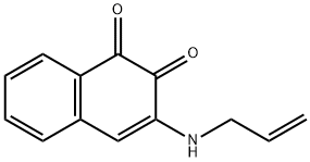 1,2-Naphthalenedione, 3-(2-propenylamino)- (9CI) 结构式