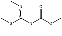 Carbamic  acid,  methyl[(methylimino)(methylthio)methyl]-,  methyl  ester  (9CI) 结构式