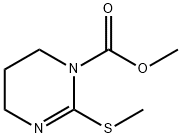 1(4H)-Pyrimidinecarboxylic  acid,  5,6-dihydro-2-(methylthio)-,  methyl  ester 结构式