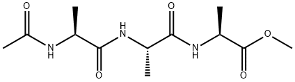 N-乙酰基-L-丙氨酰基-L-丙氨酰基-L-丙氨酸甲酯 结构式