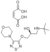 S-马来酸噻吗洛尔 结构式
