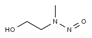 2-(甲基亚硝基氨基)乙醇 结构式
