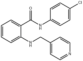N-(4-CHLOROPHENYL)-2-[(PYRIDIN-4-YLMETHYL)AMINO]BENZAMIDE 结构式