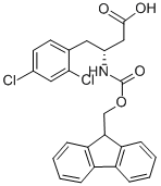 FMOC-(R)-3-氨基-4-(2,4-二氯苯基)-丁酸 结构式
