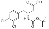 BOC-(R)-3-AMINO-4-(3,4-DICHLORO-PHENYL)-BUTYRIC ACID 结构式