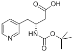 BOC-R-3-氨基-4-(3-吡啶基)丁酸 结构式