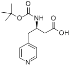 BOC-(R)-3-氨基-4-(4-吡啶基)硼酸 结构式