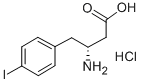 (R)-3-氨基-4-(4-碘苯基)-丁酸盐酸盐 结构式