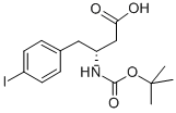 BOC-(R)-3-氨基-4-(4-碘苯基)-丁酸 结构式