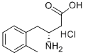 (R)-3-氨基-4-(2-甲基苯基)丁酸盐酸盐 结构式