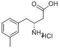 (R)-3-氨基-4-(3-甲基苯基)丁酸盐酸盐 结构式