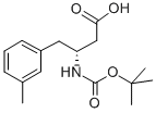 BOC-(R)-3-氨基-4-(3-甲基苯基)丁酸 结构式