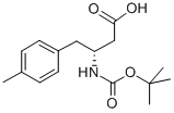 (R)-N-叔丁氧羰基-3-氨基-4-(4-甲基苯基)丁酸 结构式