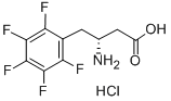 (R)-3-氨基-4-(五氟苯基)丁酸 结构式