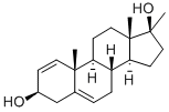 17-alpha-methylandrosta-1,5-diene-3-beta,17-beta-diol 结构式