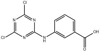 2-(3-羧基苯胺基)-4,6-二氯-1,3,5-三嗪 结构式