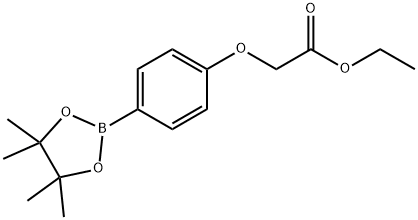 4-(2-ETHOXY-2-OXOETHOXY)PHENYLBORONIC ACID, PINACOL ESTER 结构式