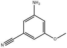 3-氨基-5-甲氧基苯腈 结构式