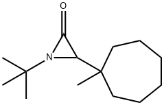 1-tert-Butyl-3-(1-methylcycloheptyl)aziridin-2-one 结构式