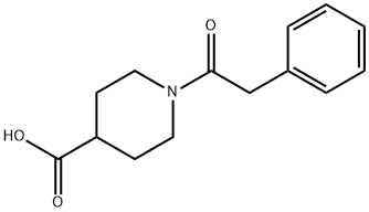 1-PHENYLACETYL-PIPERIDINE-4-CARBOXYLIC ACID 结构式