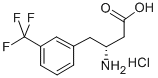 (R)-3-氨基-4-(3-三氟甲基苯基)丁酸 结构式