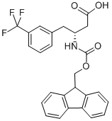 FMOC-(R)-3-氨基-4-(3-三氟甲苯基)丁酸 结构式