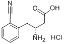 (R)-3-氨基-4-(2-氰基苯基)丁酸 结构式