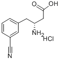 (R)-3-氨基-4-(3-氰基苯基)丁酸 结构式