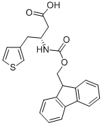 FMOC-(R)-3-氨基-4-(3-噻吩基)-丁酸 结构式