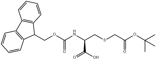 FMOC-CYS(BOC-METHYL)-OH 结构式