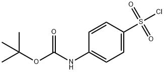N-BOC对氨基苯磺酰氯 结构式