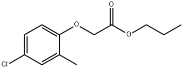 propyl (4-chloro-2-methylphenoxy)acetate  结构式